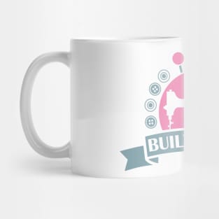 Built to Quilt | Woman Sewing White Shirt | Unisex Apparel Mug